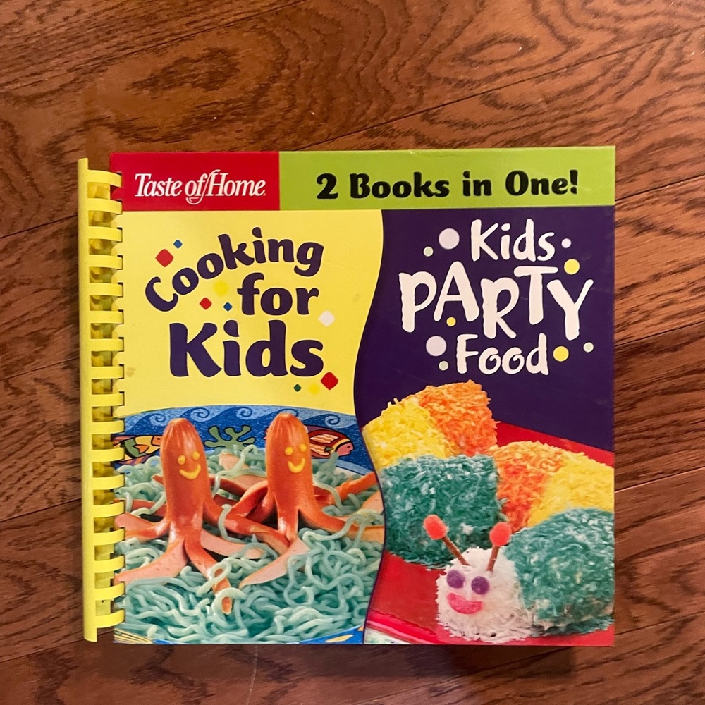 Taste of Home Cooking for Kids and Party Food Cook Book, 2 Books In One